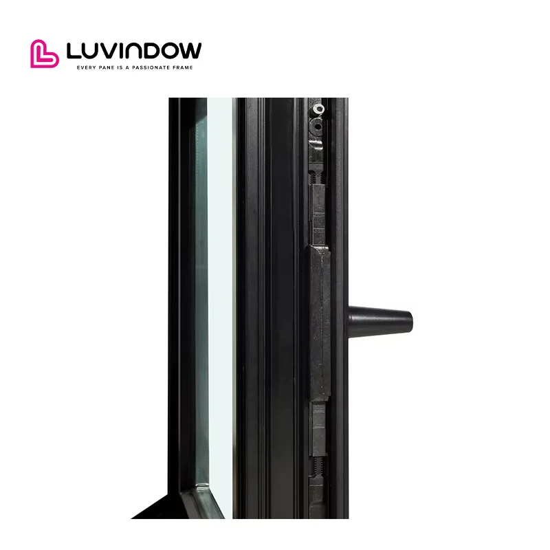 Ultra Narrow Frame House Window Design Anti-deformation Heat Insulation Aluminum Black Tilt Turn windows
