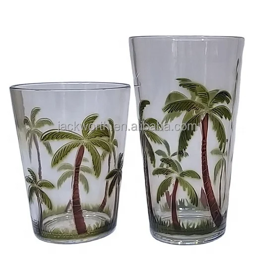 Tropical Style Palm Acrylic Plastic Water Jug Buy Unbreakable