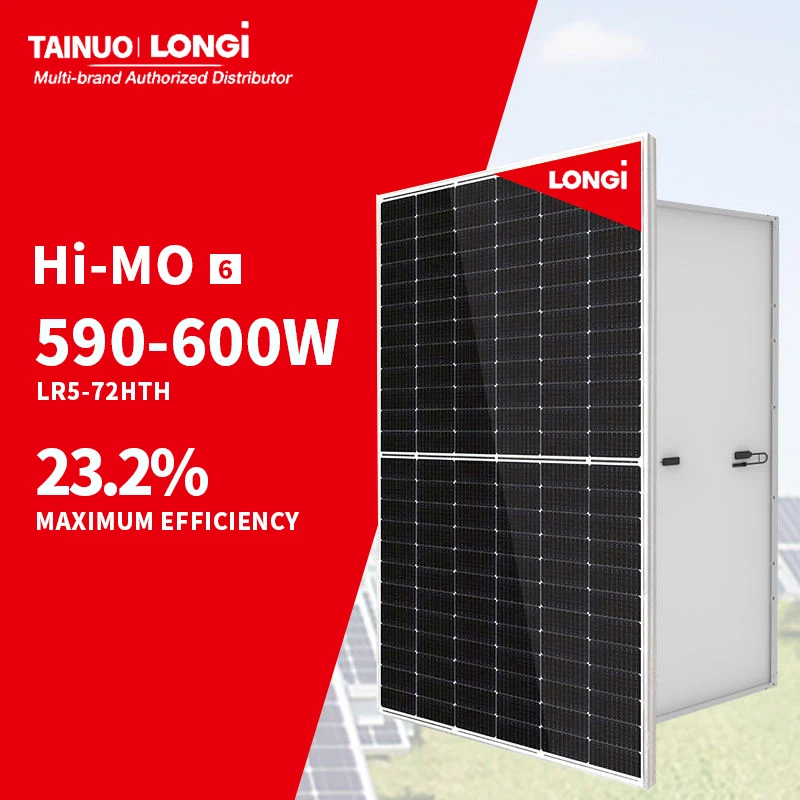 Longi Hi-Mo 6 Scientist LR5-72HTH 35mm Solarpanels 590W 595W 600W Solar ...