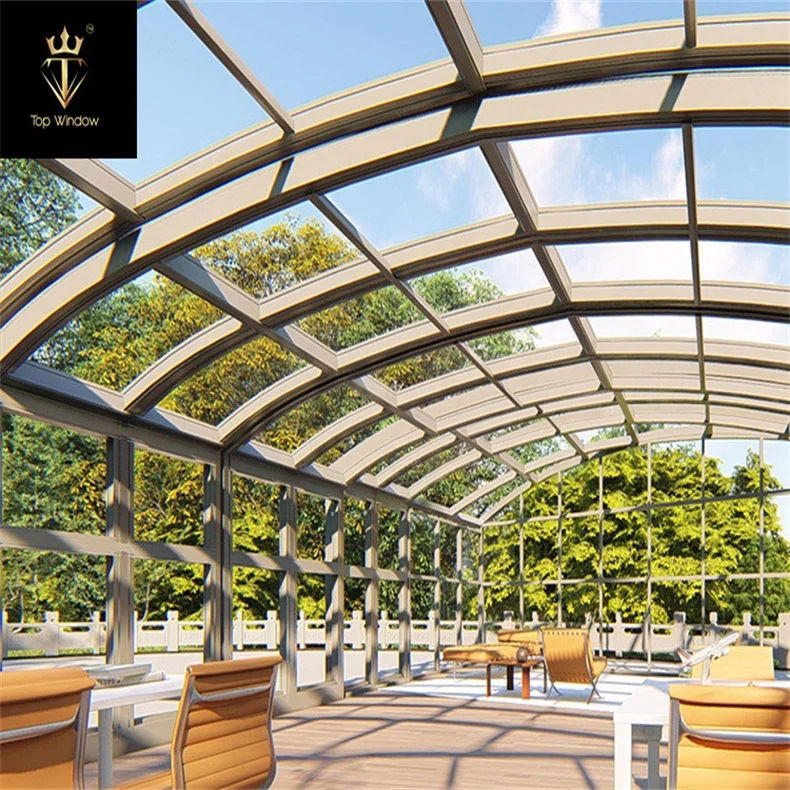 Retractable Tempered Glass Roof Infinity Pool Automatic Motorized Retractable Glass System ...