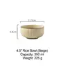 Tazón de arroz de 4,5 pulgadas (beige)