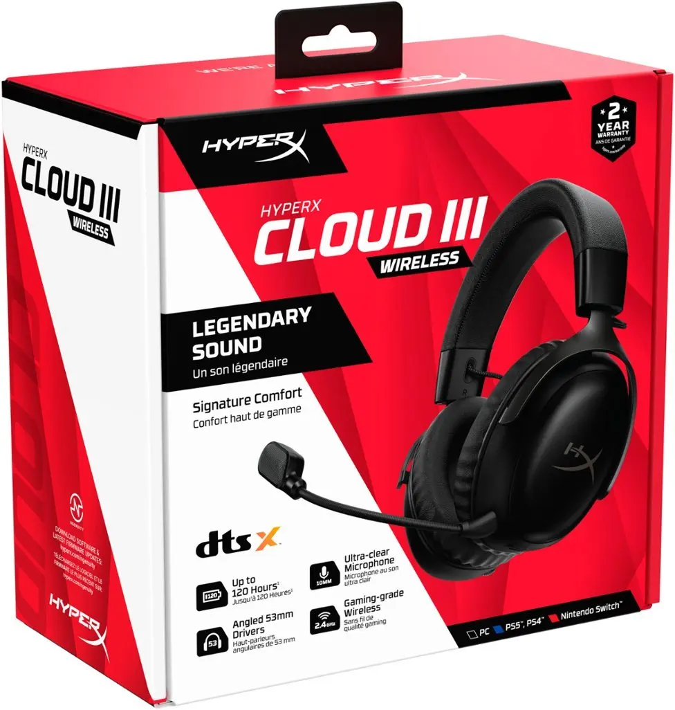 【新品・未使用】HYPERX CLOUD Ⅲ WIRELESS Cloud III Wireless