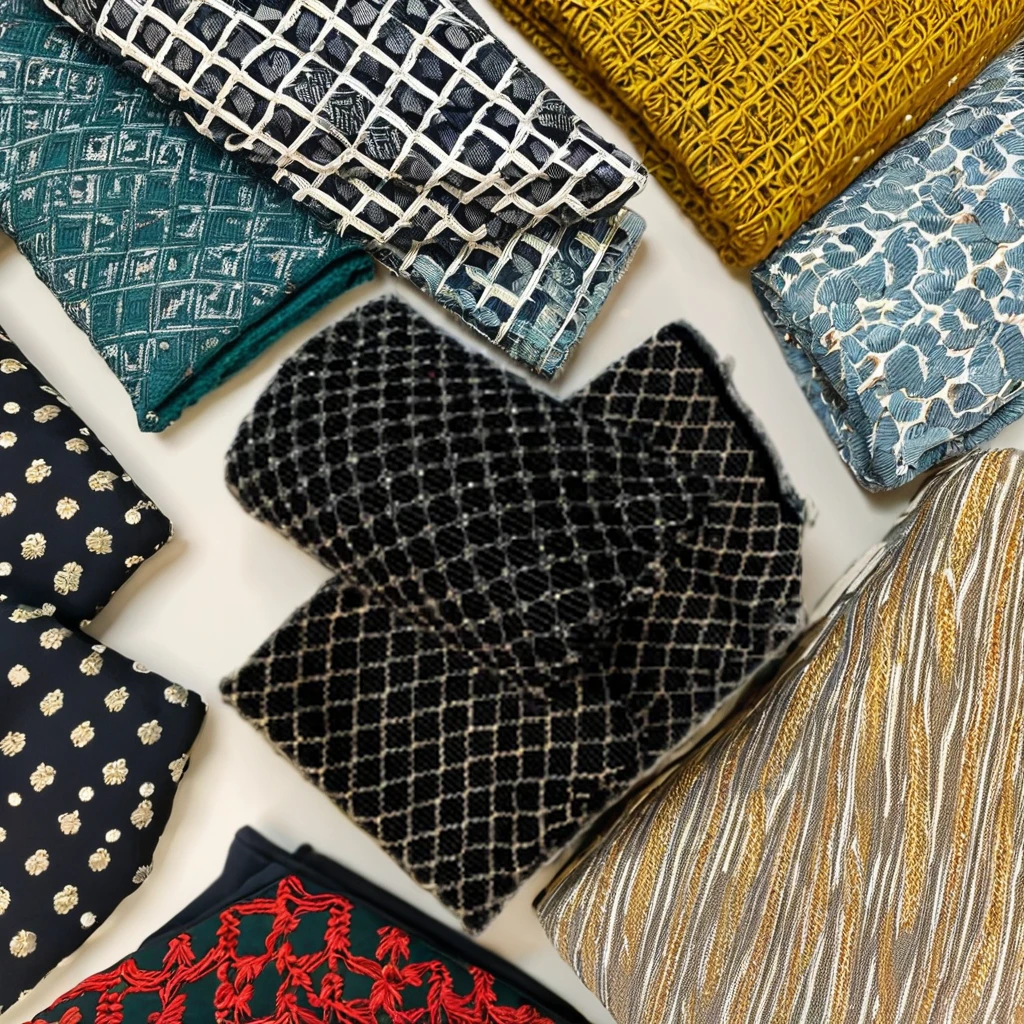 Luxurious Polyester Velvet Embroidered Fabric Soft, Durable Elegant Textile