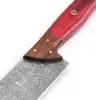 Crimson Red & Natural Brown Wood
