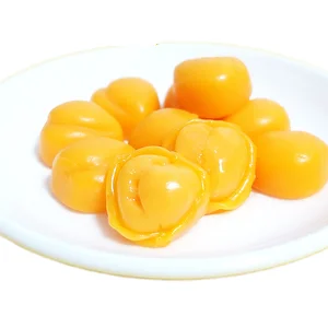 Yellow Peach Flavored Pealed Soft Candy QQ Rubber Candy Juice Fruit Fruitily Packaged in a Bag
