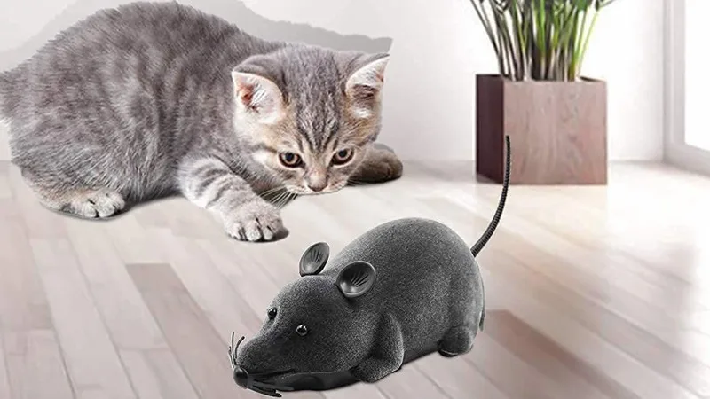 Remote Control Mouse Toy Electronic Rat Flocking Mouse Toy