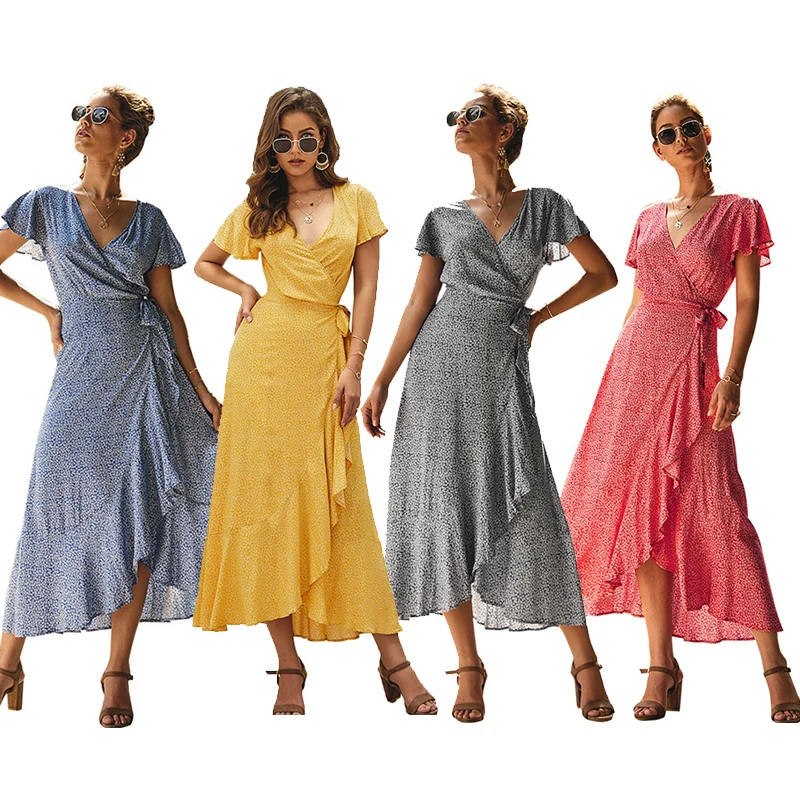 Chiffon Korean Womens Dresses 