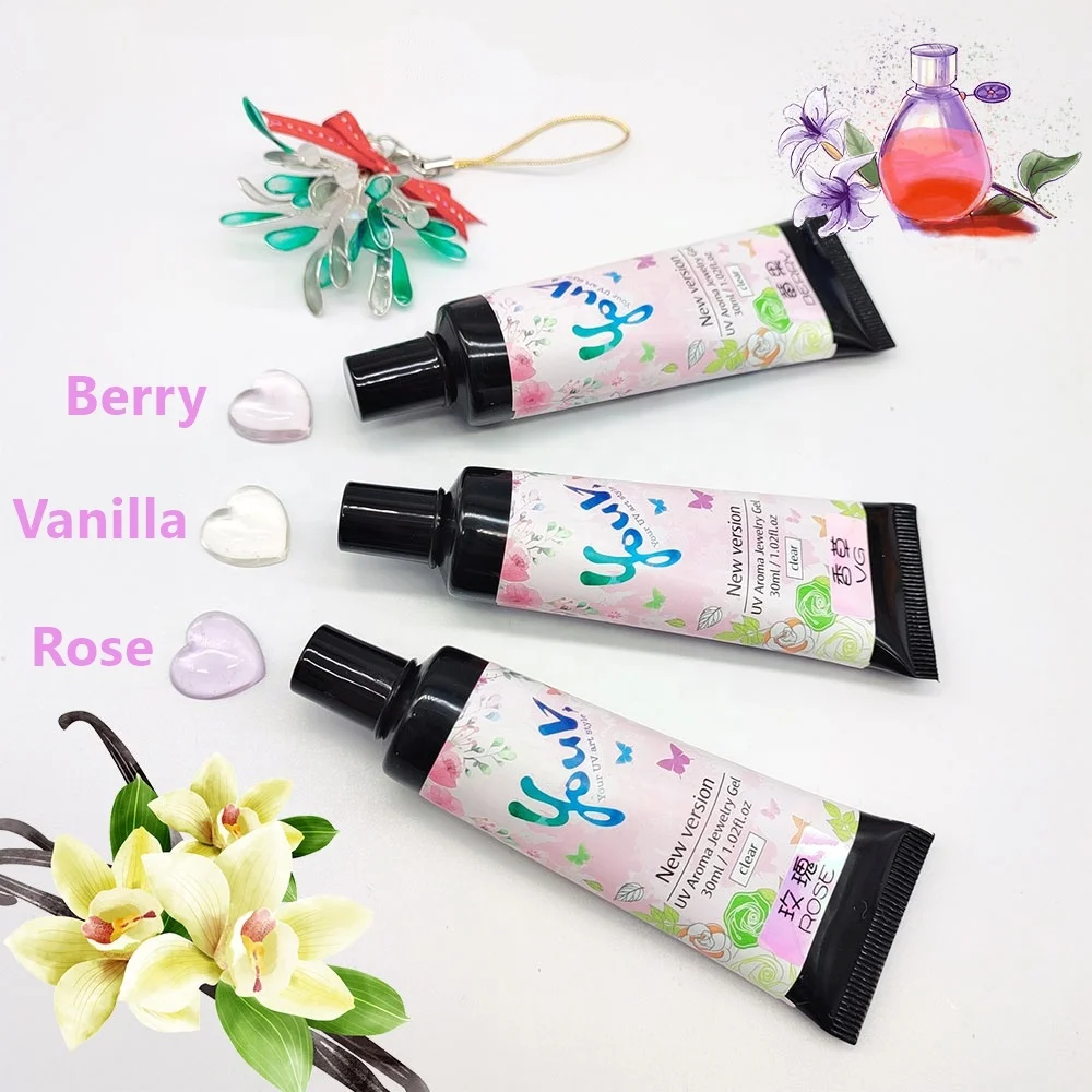 Kit Resina UV Led Hard Resin Rose Forest Berries Vanilla Scent