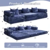 Blu scuro + ciniglia + 3 posti