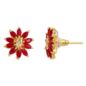 Latest Exclusive Indian Designer Fashion Jewellery collection of Multi Color American Diamond Earrings for women and girls 2022