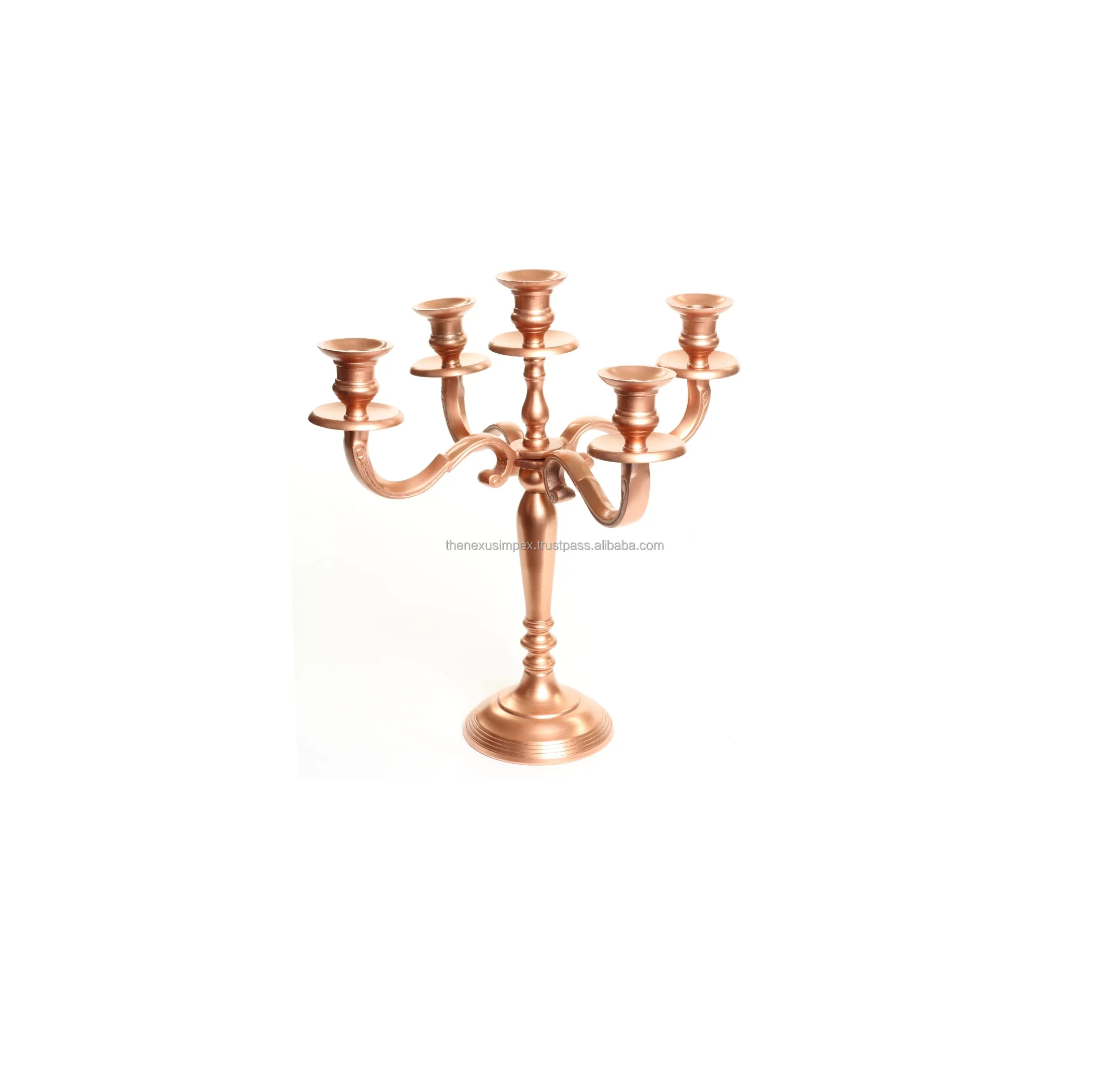 Black Coated Candelabra In New Design Handmade Customized Metal Candle