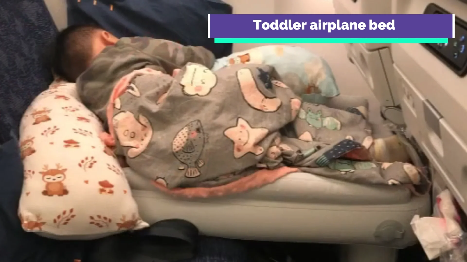 Custom Inflatable Fly Travel Bed For Kids In The Plane Inflatable Bed