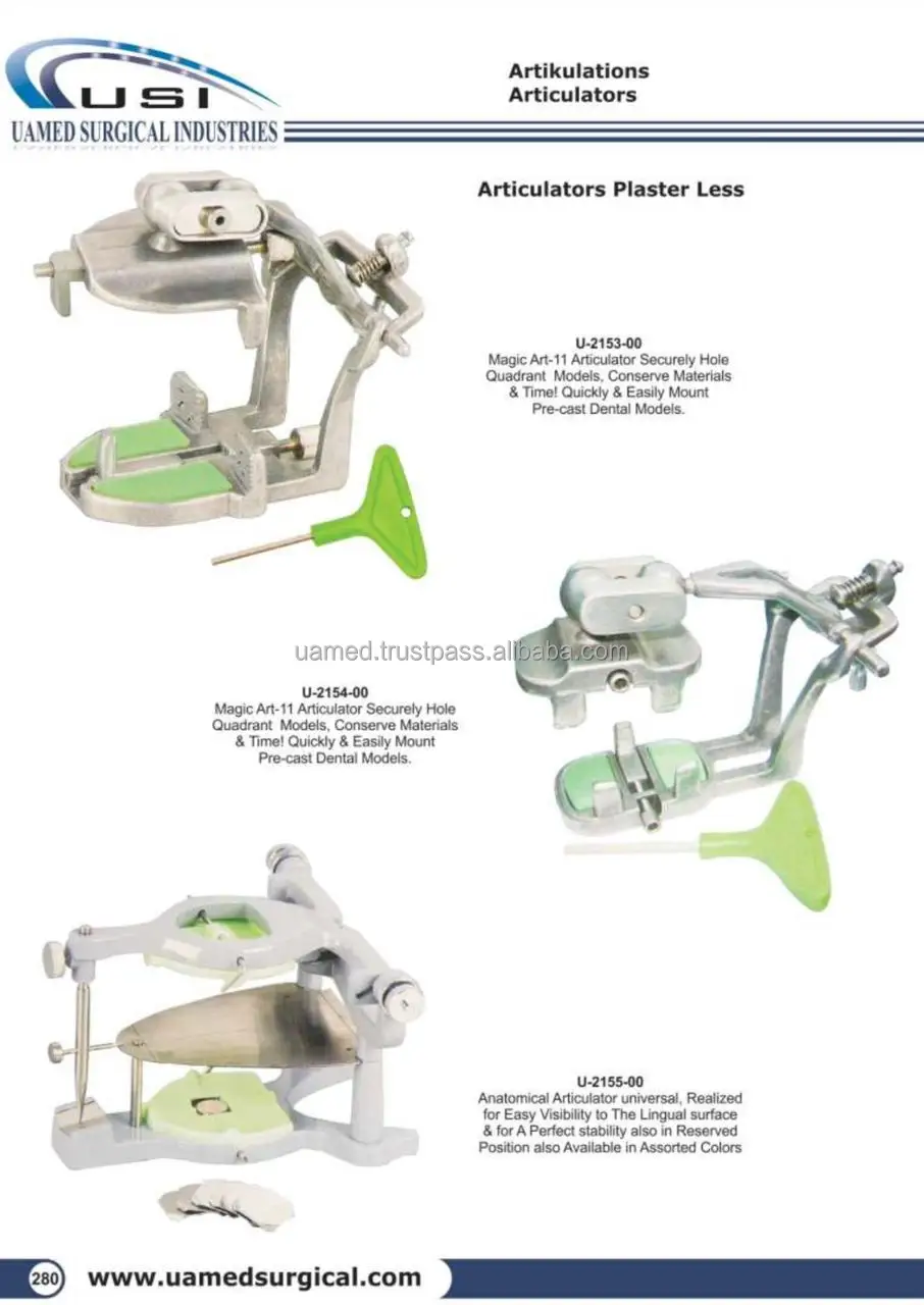 Dental Laboratory Articulators Lab Articulator Lightweight Anatomical