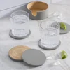 Motif gris en bois massif / naturel