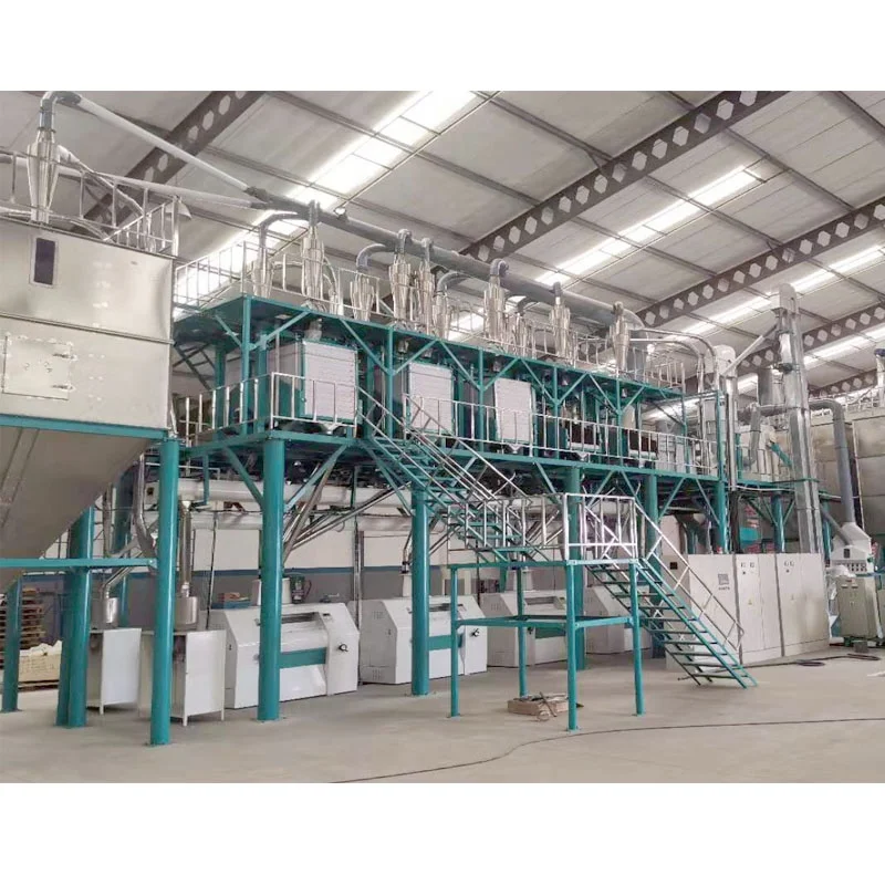 Full Automatic Corn Mill Machine With Auto Packing Machine and Two Years Spare Parts