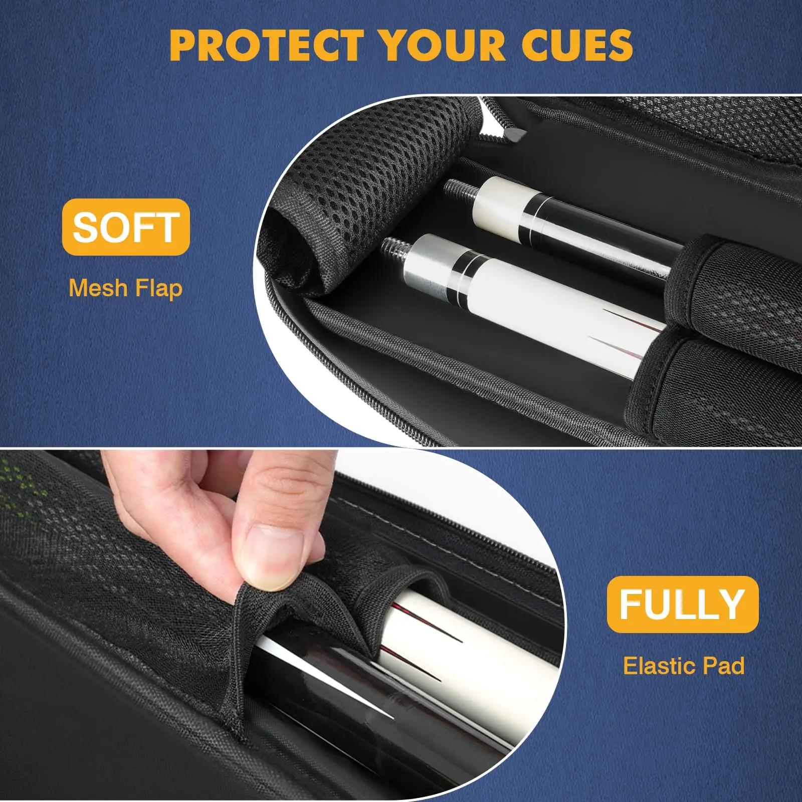 Portable Lightweight Professional Snooker & Billiard Cue Stick Case Multi-Functional Sports Storage Pool Cue Bag - Image 2