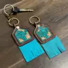 Brown With Turquoise Tooling