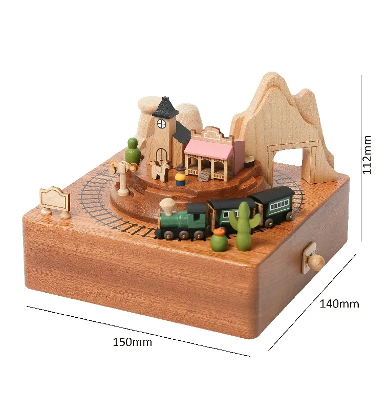 Wholesale Downtown Manhattan Music Box - Handmade Gift