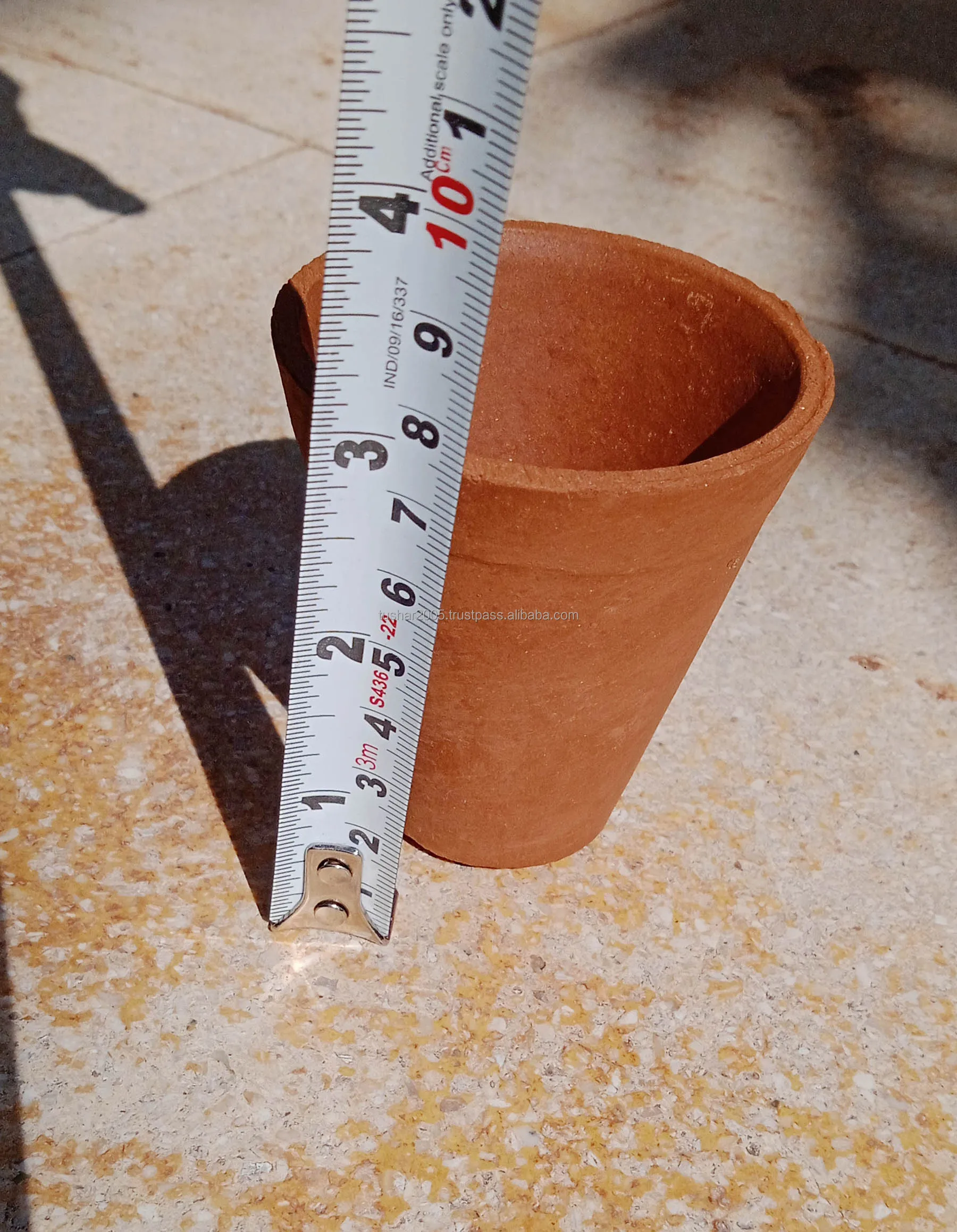 New Pattern Handmade Clay Terracotta Conical Eco Friendly Tea Cups For