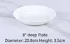 8-inch deep plate