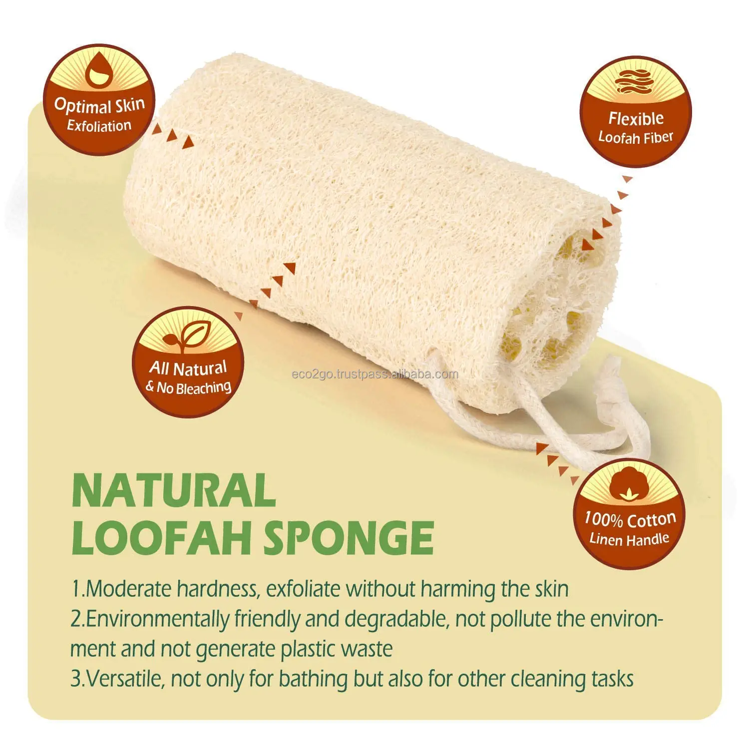 High Quality And Wholesale Reusable Loofah Sponge/ Bath Shower Loofah ...