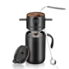 Black insulated cup+filter (two-piece set)