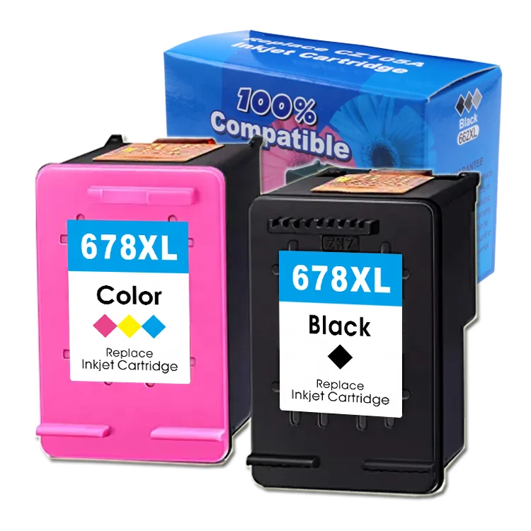 Uniplus 678XL Ink Cartridge Compatible for H P 678 HP678 CZ108AA CZ107AA