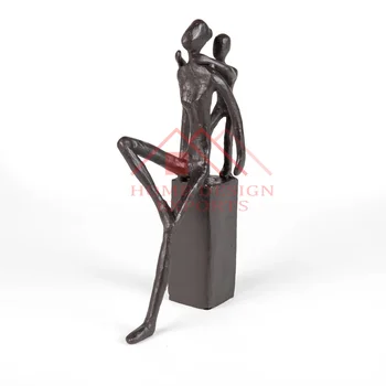 Mother and Child Figurine Table Sculpture for Table Top / Wholesale Low Prices Metal Human Figure Modern Sculpture for Desk