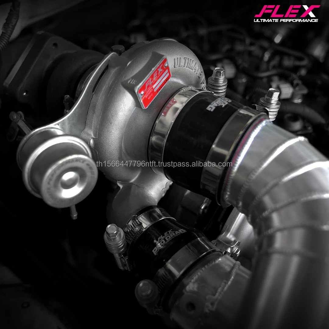 FLEX PRO TWIN TURBOCHARGER with Intercooler for ISUZU DMAX 1.9 Full Kit Set with an Open Filter with Installation Accessories