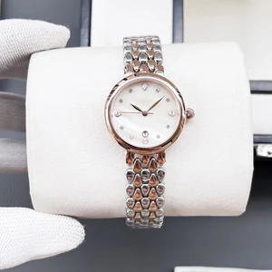 Designer High-end Business Fashion Women's Quartz Watch Stainless Steel Strap Waterproof Classic Casual Luxury Brand Wristwatch