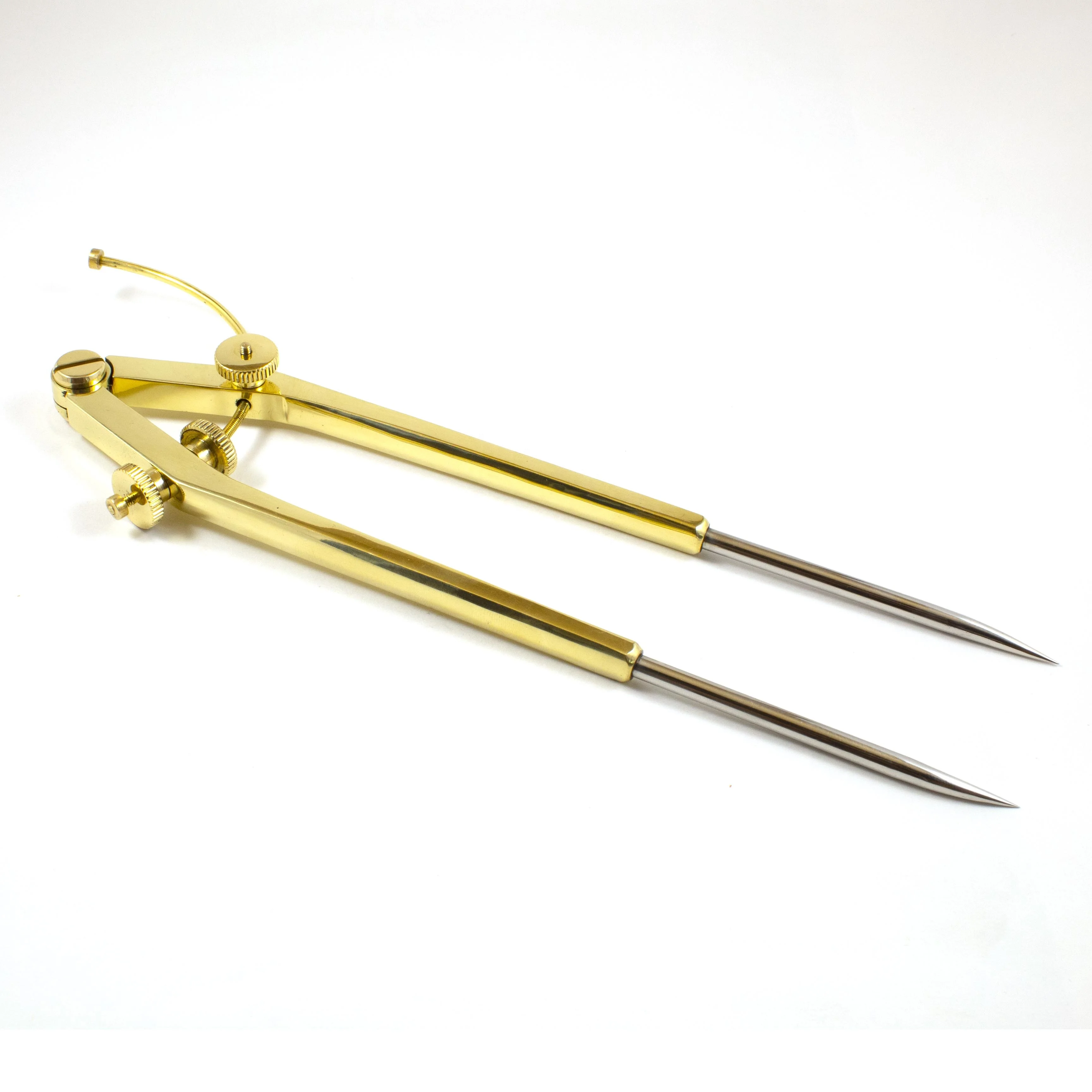 Морской морской латунный разделитель карт кожаный чехол прямой инструмент стальной наконечник ручной навигационный компас