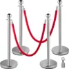 Red Rope Silver Bar Color