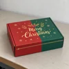 Red and Green with Gold Print