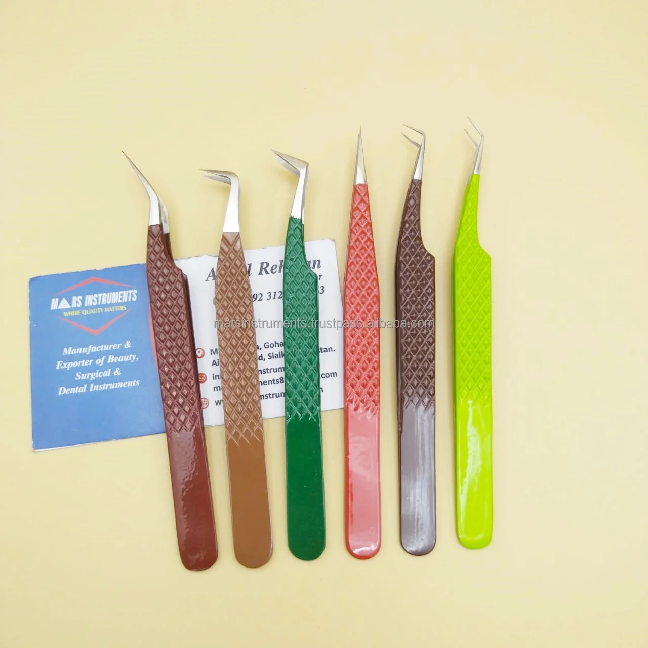 Best Fiber Tips Professional Solid Eyelash Extension Tweezers For Make