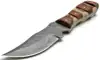 Rich Brown Walnut Wood & Off-White Bone Segmented Handle