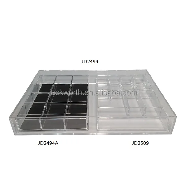 Rectangular Clear Acrylic Waterproof Divider Tray Buy Acrylic Storage