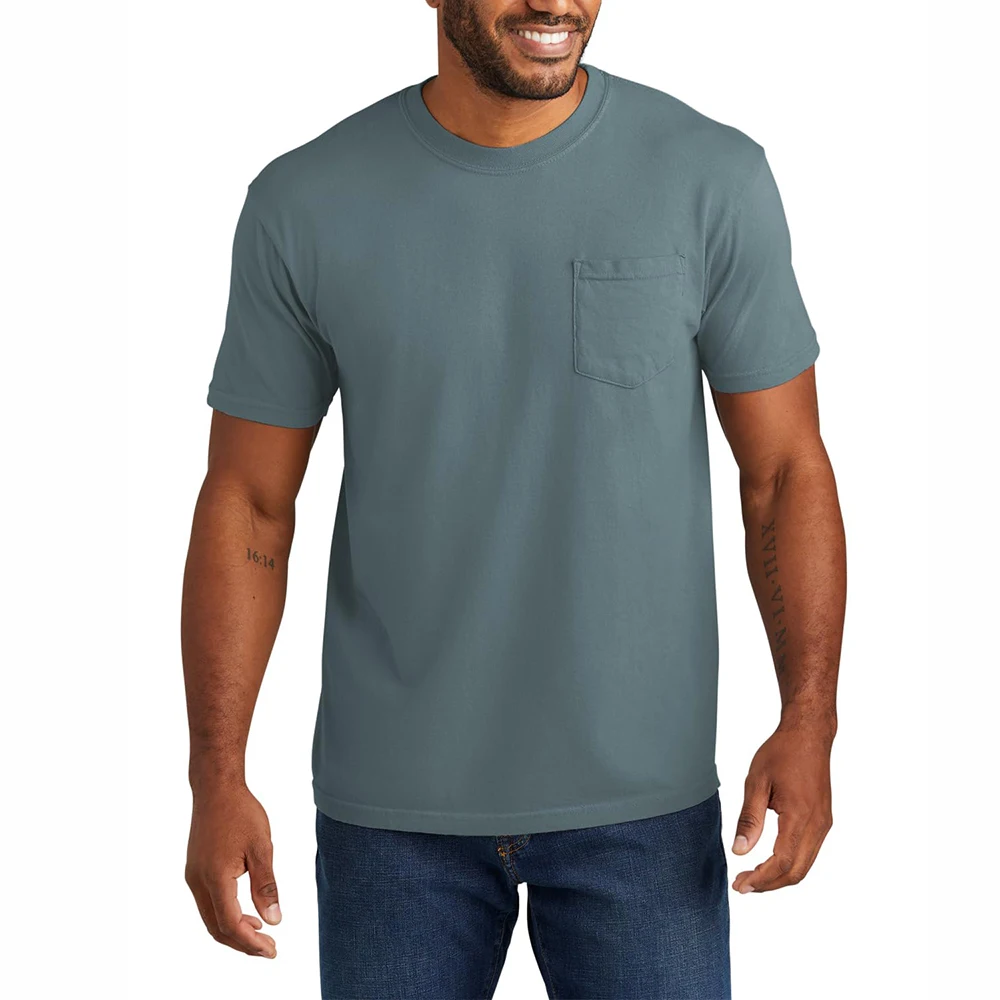 Hot Selling Best Quality Men's Knitted T-Shirts Solid Color Eco-Friendly Quick Dry Men's T Shirts Casual Wear New Design T-Shirt