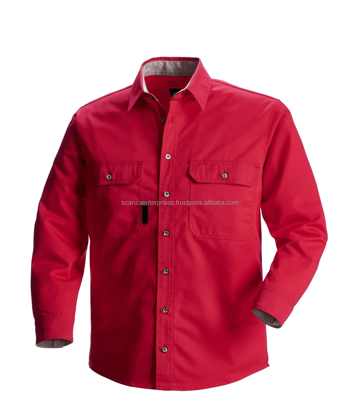 Fire Resistant Shirt Work Overalls Western Fire Resistant Fr Pearl ...