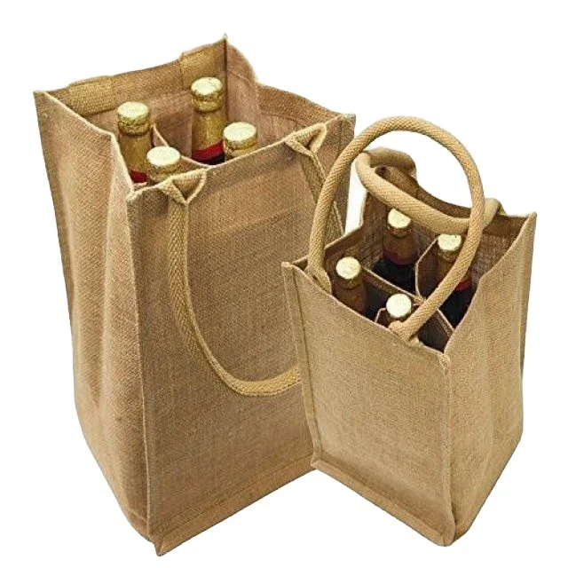 jute wine bottle bags