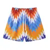 Chevron en zigzag azul y naranja