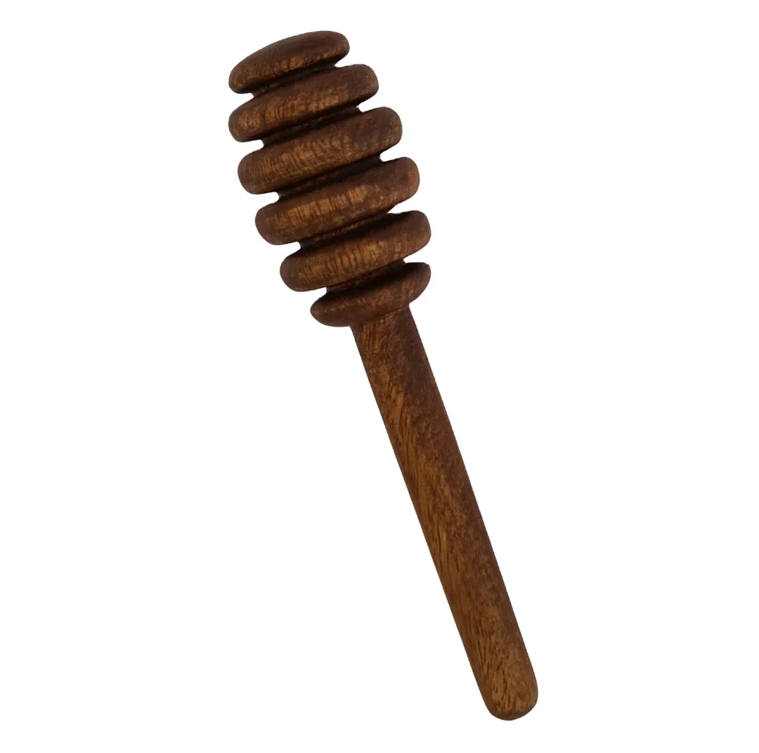 Natural Wood Honey Dipper Wooden Honey Mixing Stirrer Dipper Sticks Honey Spoon At Low Cost High