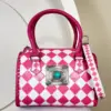 Pink & White Checkered