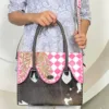 Pink & White Checkered