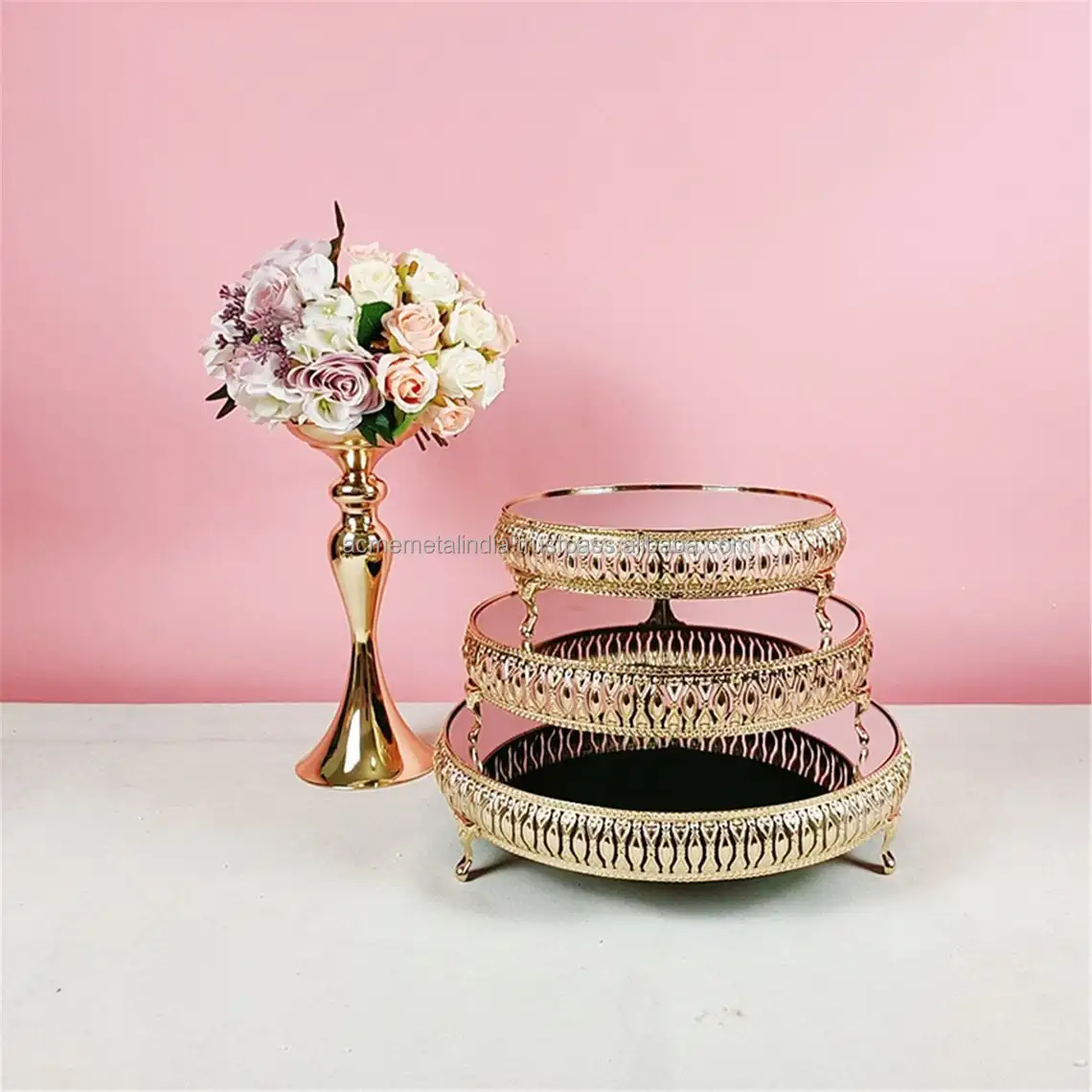 Cakes Pastry Stand Modern Square Cake Separator 3 Pieces Square Cake Stand Wedding Other Event 3