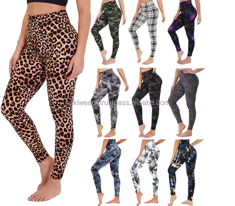 Custom Lycra Leggings Yoga Pants With Two Side Pockets Leggings Spandex ...