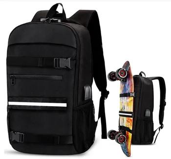 Anti-Theft Canvas Backpack Durable Hipster Fashion Notebook Rucksack Laptop Backpack Fast Delivery Custom Skateboard Backpack