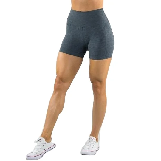 Donne Pantaloncini Da Corsa Per Il Fitness Palestra Di Allenamento Di Yoga  Di Sport Bicchierini Di Sport Pantaloni Corti Grigio Elastico Bottoms  Spandex Di Nylon Poliestere - Buy Lycra Gym Shorts Gym