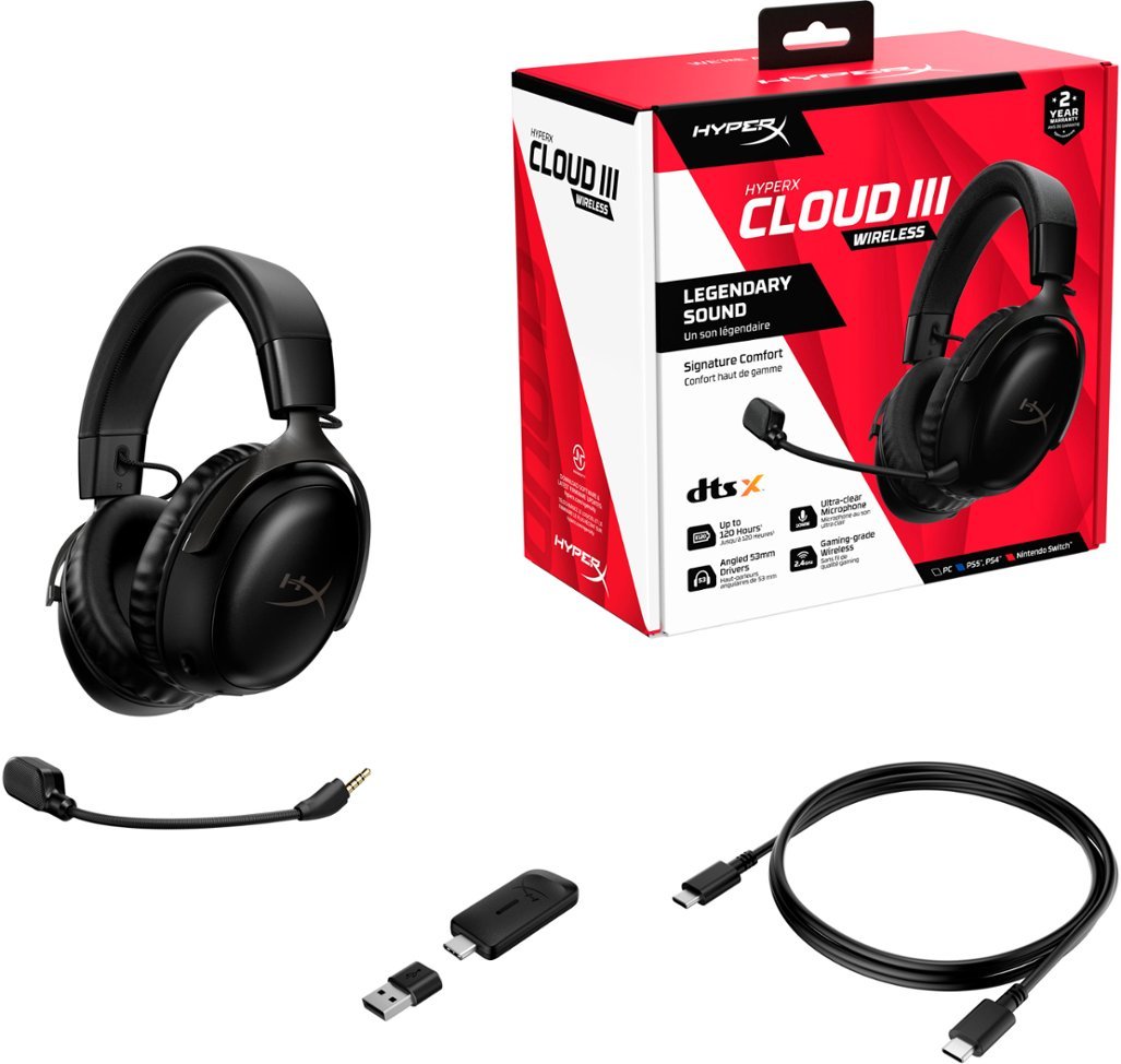 Hyperx Cloud 3 Red Wireless Headphones - Gaming & Alexa