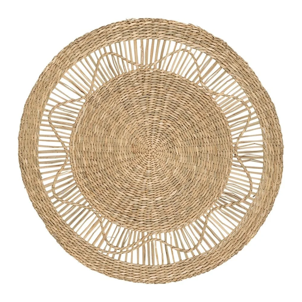 Set Di 6 Tovagliette Rotonde In Rattan Intrecciato 33 Cm - Naturali E Rustiche - 2