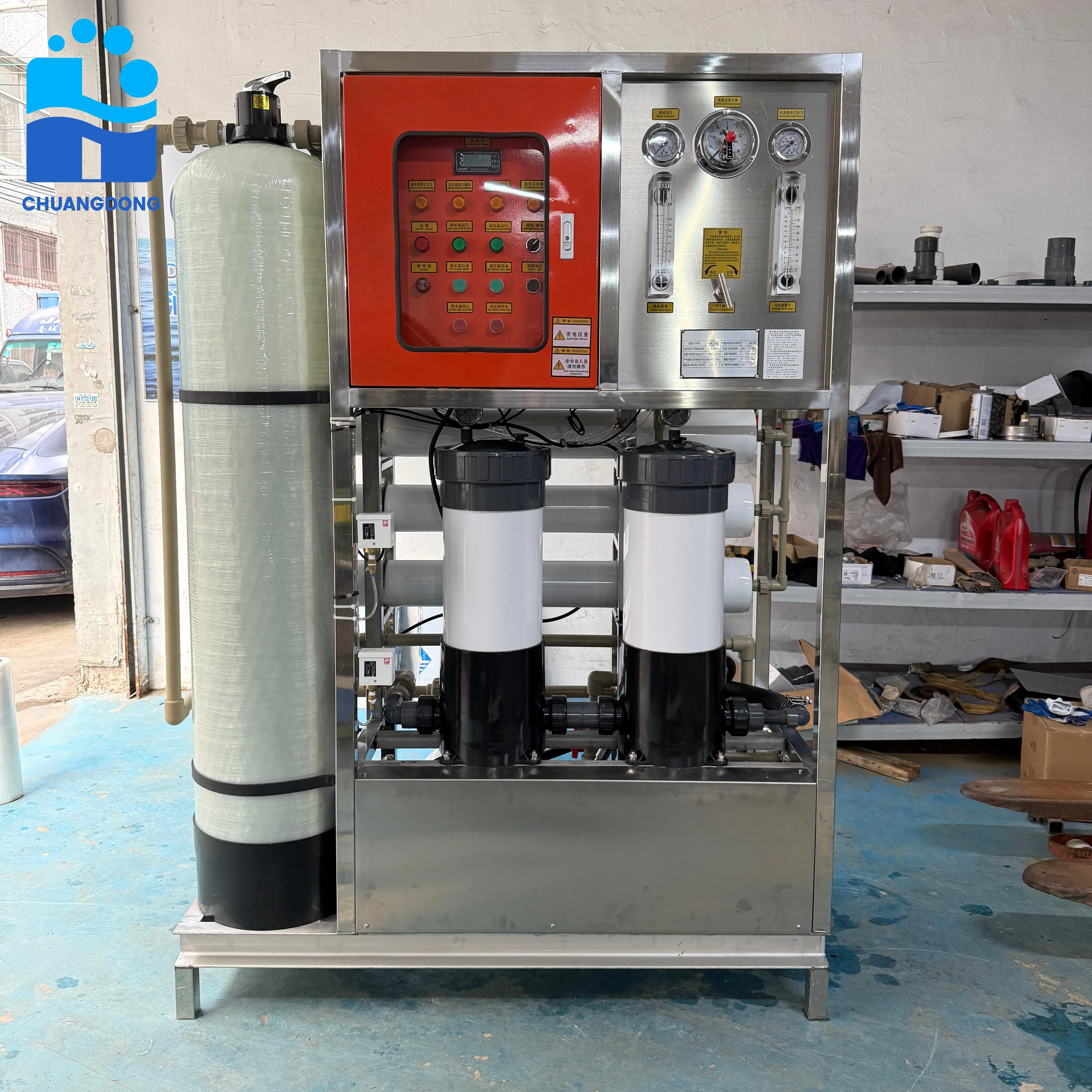 10TPD Industrial Seawater Desalination Plant SWRO Water Treatment System for Drinking Water